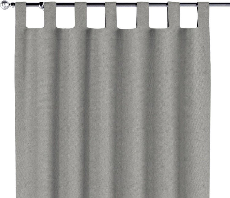Комплект штор на петлях ткань блэкаут с блеском тёмно-серый
